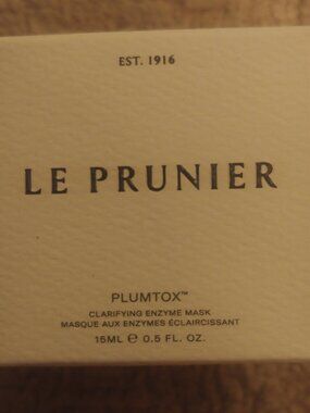 NEW Le Prunier Plumtox Clarifying enzyme mask 0.5 fl oz